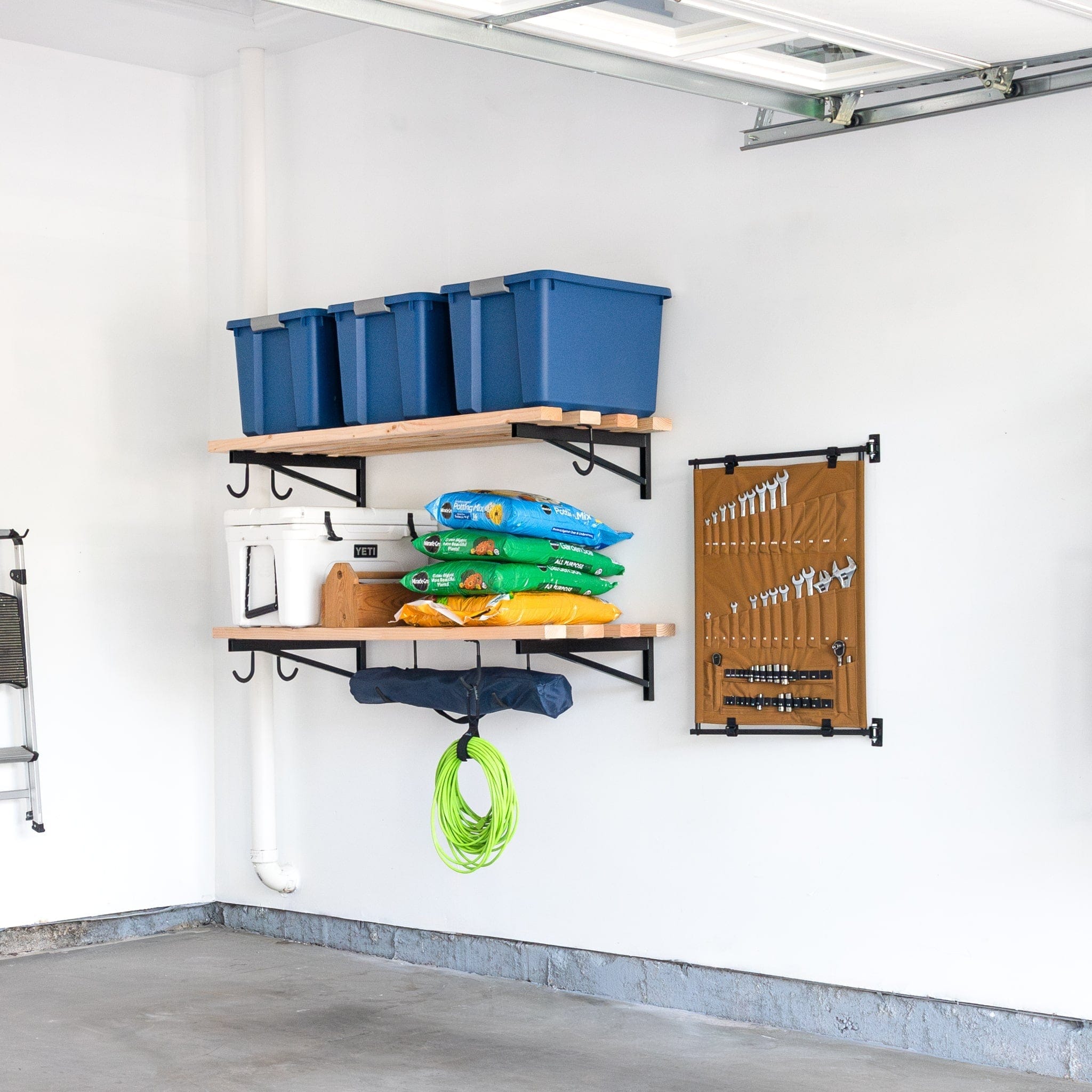Pivot Panel Tool Organizer | Harvest Tan, Wall Mounted, StoreYourBoard, , , at Festive Water Paddlesports