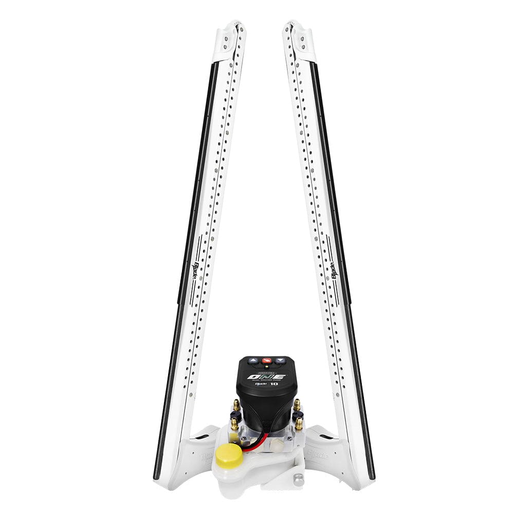 Power - Pole Blade ONE Pump BLS Shallow Water Anchor System - 10' - Dual Blade - White [PP - 2 - BLS - 10 - WT], Anchors, Power - Pole, , , at Festive Water Paddlesports