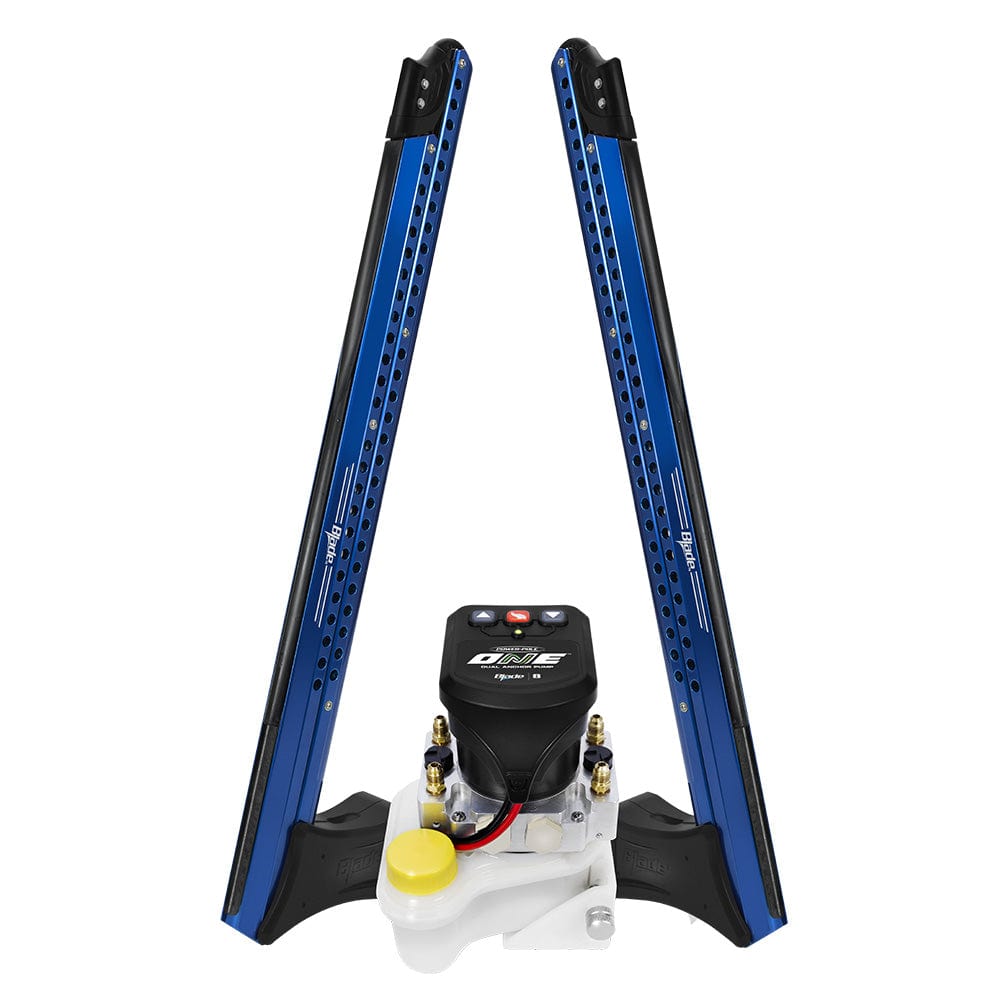 Power - Pole Blade ONE Pump BLS Shallow Water Anchor System - 8' - Dual Blade - Blue [PP - 2 - BLS - 8 - BL], Anchors, Power - Pole, , , at Festive Water Paddlesports