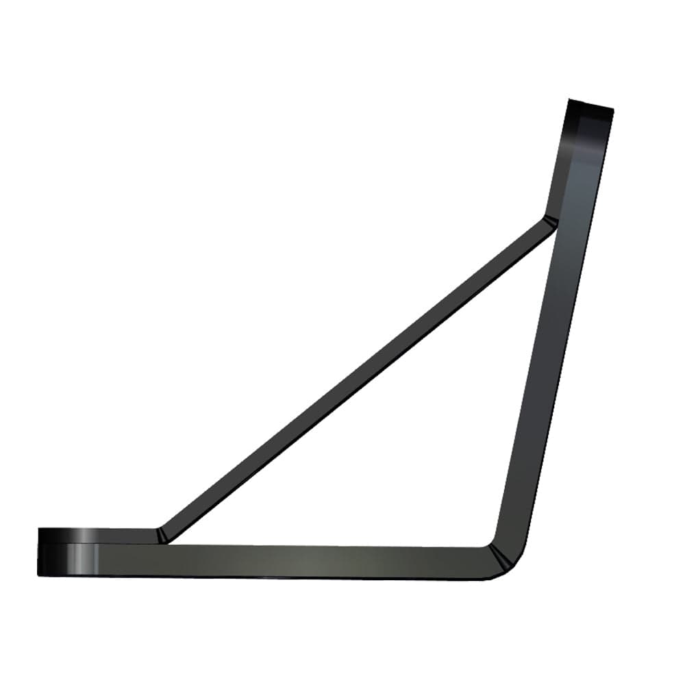 Power - Pole Deck Mount - 0" Setback - 6" Rise - Black [PKB - D - 0 - 4 - U - BK], Anchoring Accessories, Power - Pole, , , at Festive Water Paddlesports