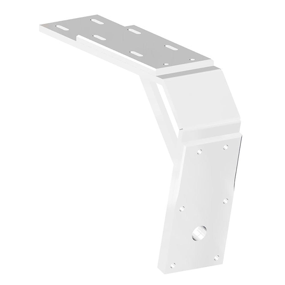 Power - Pole Deck Mount - 13" Aft - 11" Drop - White [PK - D - 13 - 11 - U - WT], Anchoring Accessories, Power - Pole, , , at Festive Water Paddlesports