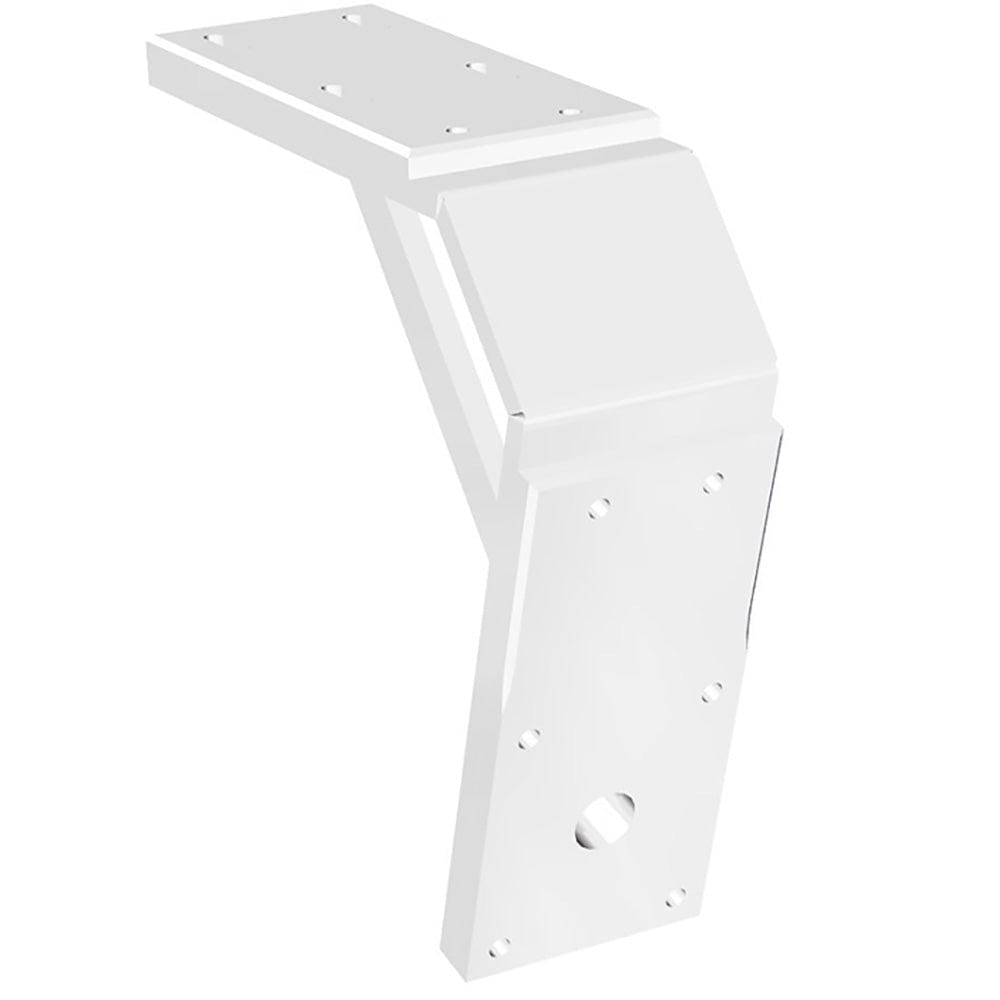Power - Pole Deck Mount - 8" Aft - 11" Drop - White [PK - D - 8 - 11 - U - WT], Anchoring Accessories, Power - Pole, , , at Festive Water Paddlesports