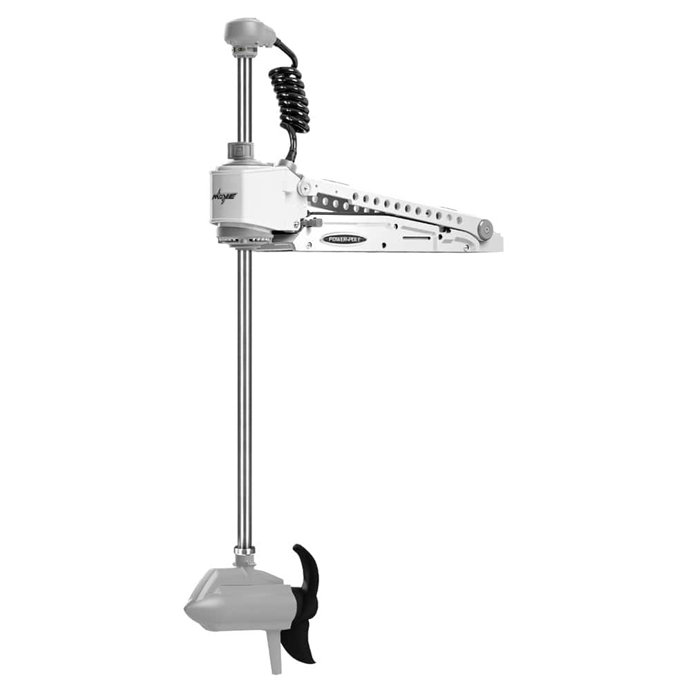 Power - Pole MOVE ZR Trolling Motor - 24/36V - 60" Shaft Length - White w/Lowrance HDI xSonic Transducer [MV - ZR - 60 - WT], Trolling Motors, Power - Pole, , , at Festive Water Paddlesports