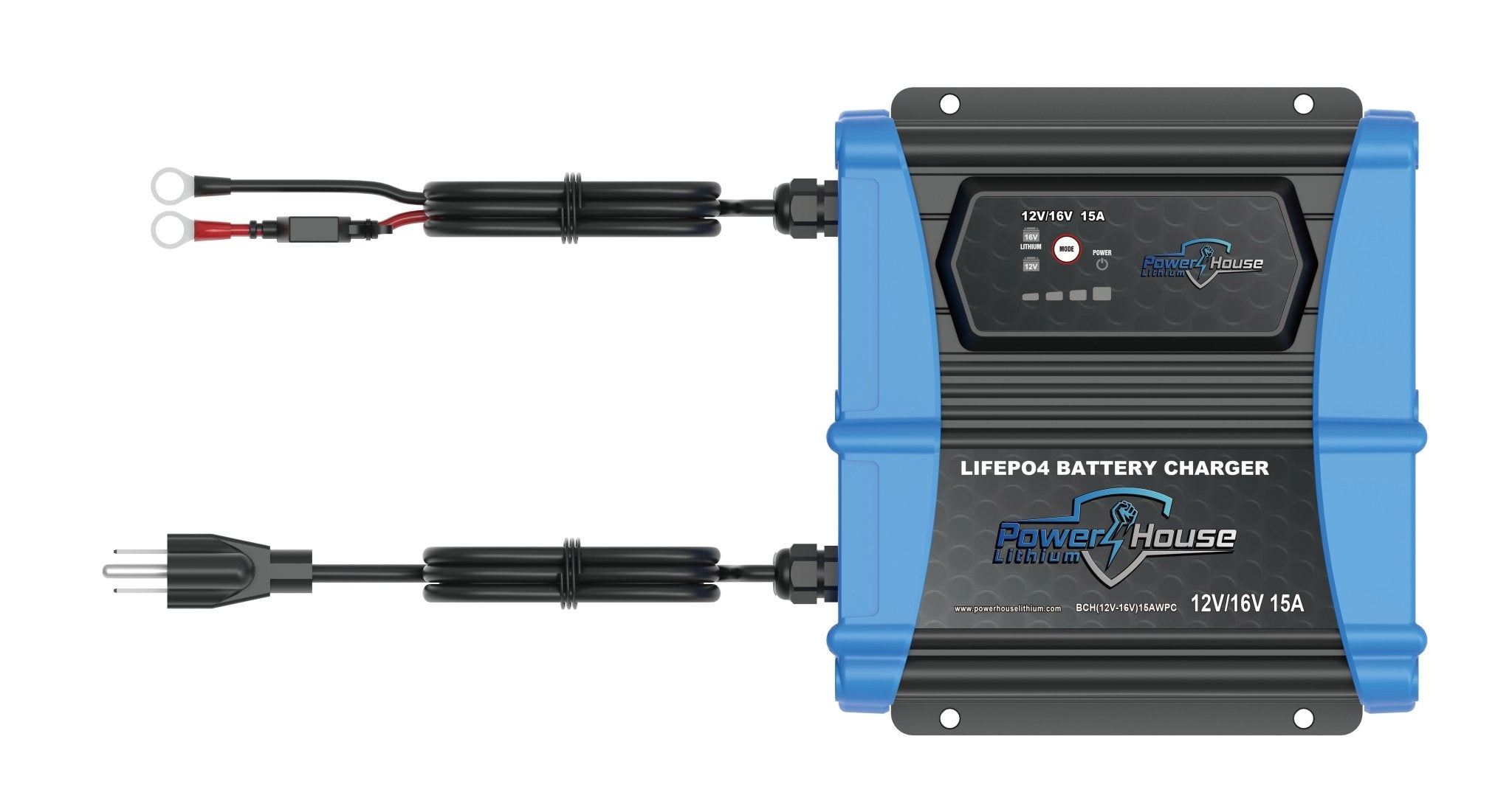PowerHouse Dual Voltage 12v or 16V 15A Selectable AC Waterproof Onboard Charger, Charger, PHL, at Festive Water Paddlesports