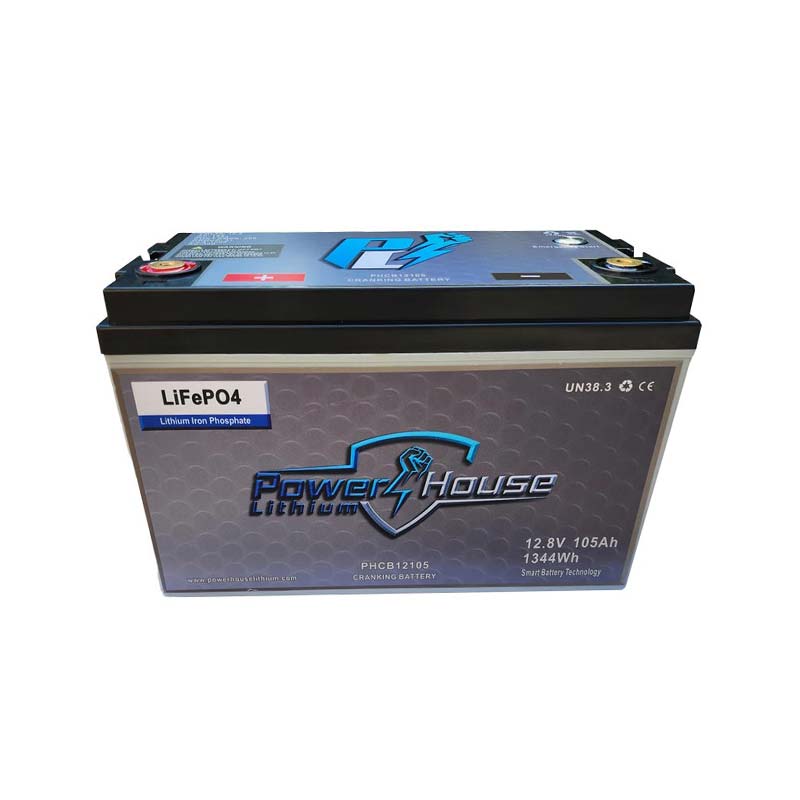 PowerHouse Lithium 12V 105Ah Cranking Battery with Emergency Start - Dual Purpose, , PHL, at Festive Water Paddlesports