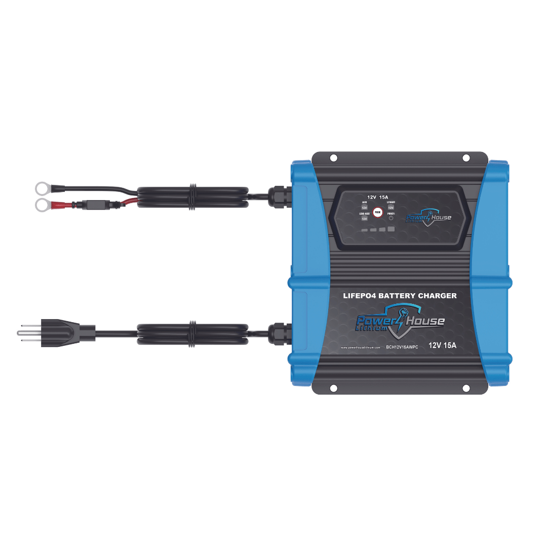 PowerHouse Lithium 12V - 15A Waterproof Battery Charger, , PHL, at Festive Water Paddlesports