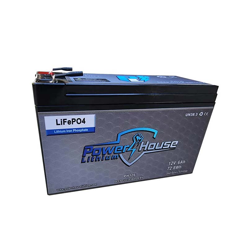 PowerHouse Lithium 12V 6Ah Deep Cycle Battery, , PHL, at Festive Water Paddlesports