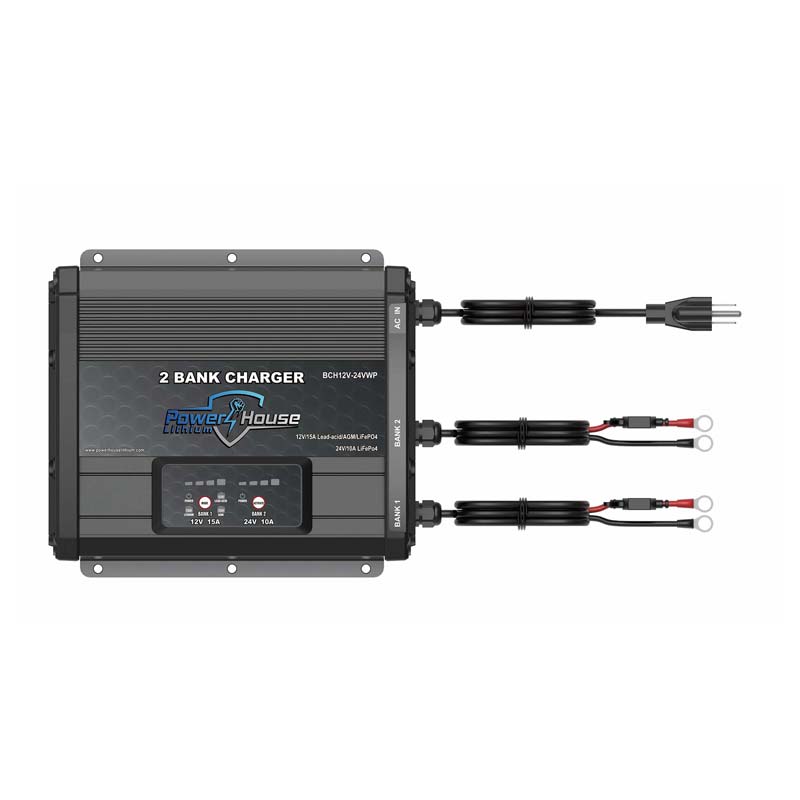 24V 2 - Bank Waterproof Battery Charger, , PHL, at Festive Water Paddlesports