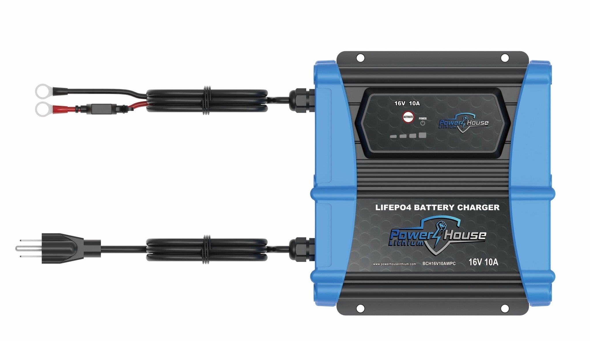 PowerHouse Lithium 16V 10A AC Waterproof Onboard Charger, Charger, PHL, at Festive Water Paddlesports