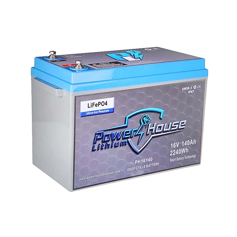 PowerHouse Lithium 16V 140Ah Deep Cycle Battery (5 to 8 devices), DEEP CYCLE BATTERY, PHL, at Festive Water Paddlesports