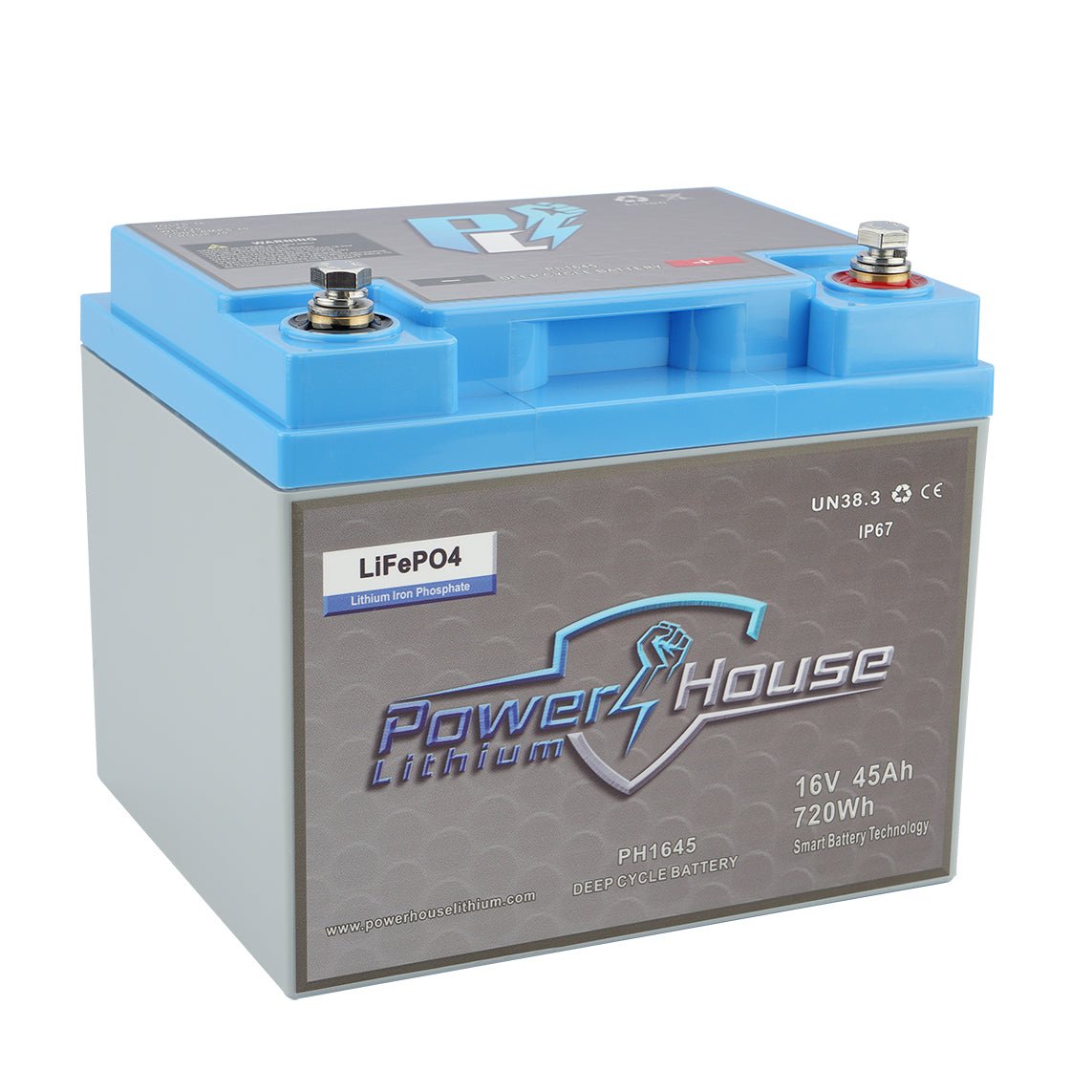 PowerHouse Lithium 16V 45Ah Deep Cycle Battery (2 Devices), DEEP CYCLE BATTERY, PHL, at Festive Water Paddlesports