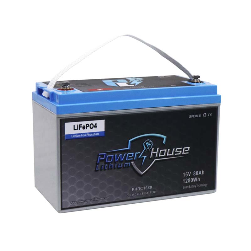 PowerHouse Lithium 16V 80AH Deep - Cycle Battery (4 to 5 Devices), DEEP CYCLE BATTERY, PHL, at Festive Water Paddlesports