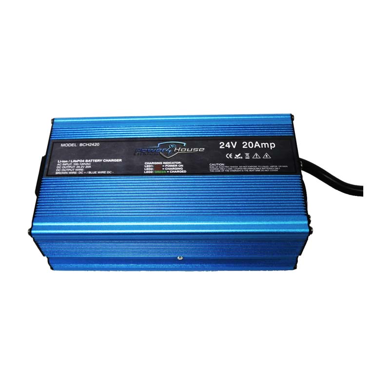 PowerHouse Lithium 24V Non - Waterproof AC Chargers, , PHL, 20 amp at Festive Water Paddlesports