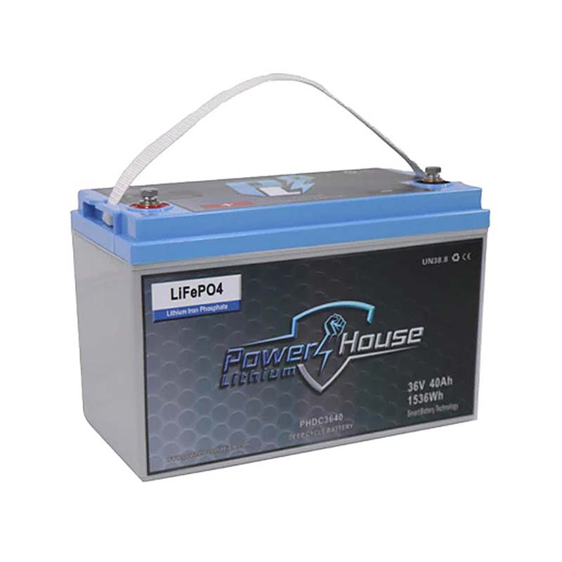 PowerHouse Lithium 36V 40Ah Deep Cycle Battery, DEEP CYCLE BATTERY, PHL, at Festive Water Paddlesports