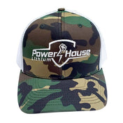 PowerHouse Lithium Richardson Snap Back Hats, , PHL, Camo/White at Festive Water Paddlesports