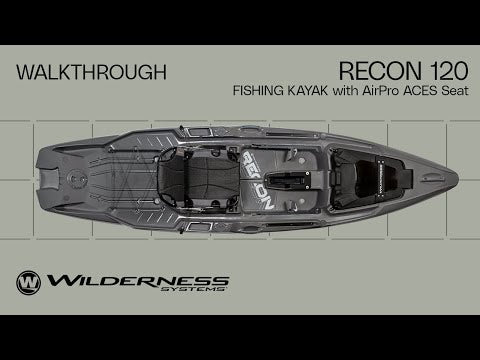 Wilderness Systems RECON 120 Fishing Kayak with AirPro ACES seat