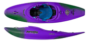Pyranha Firecracker Whitewater Kayak W/ Elite Outfitting, Whitewater Kayak, Pyranha, Purple/Green, 232, at Festive Water Paddlesports