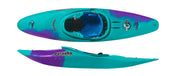 Pyranha InaZone Purple Mint - Turquoise and purple kayak with 'Pyranha' branding on a white background