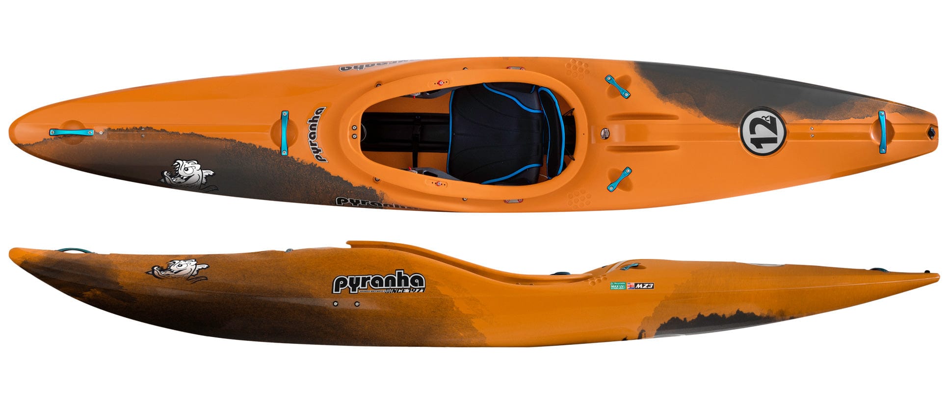 Pyranha Kayaks 12R, Whitewater Kayak, Pyranha, Fire Ant, , at Festive Water Paddlesports