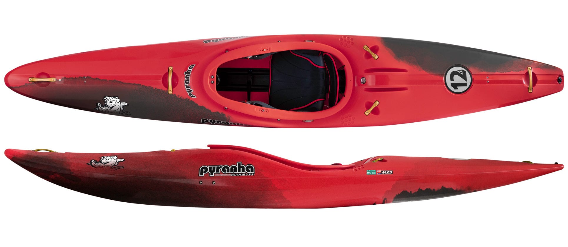 Pyranha Kayaks 12R, Whitewater Kayak, Pyranha, Red Rock, , at Festive Water Paddlesports