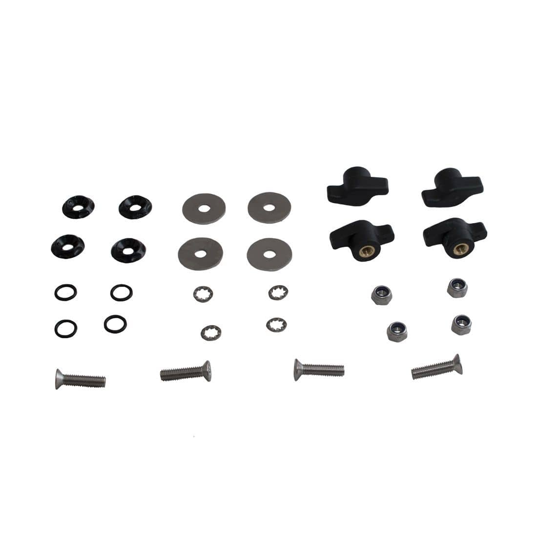 Pyranha Kayaks Full Plate Footrest Fitting Kit, Kayak Rigging, Pyranha, , , at Festive Water Paddlesports
