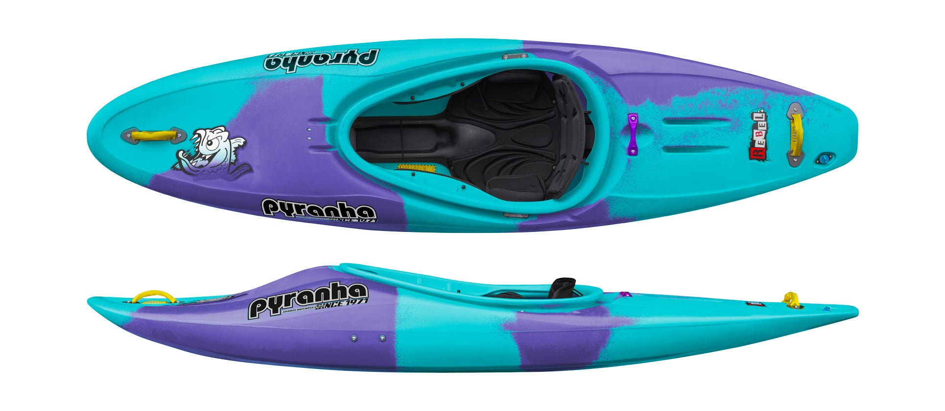 Pyranha Kayaks Rebel, Whitewater Kayak, Pyranha, Purple Mint at Festive Water Paddlesports
