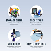 Quick Clean Paper Towel Holder and Wall Shelf, Wall Mounted, StoreYourBoard, , , at Festive Water Paddlesports