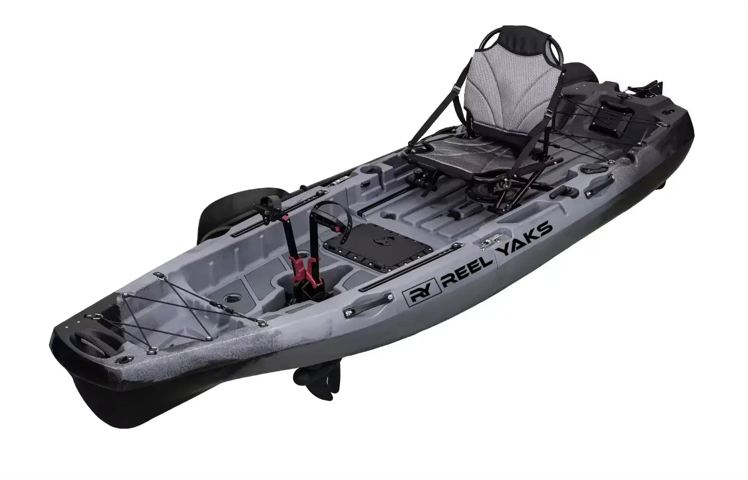 Radar 10ft Propeller Drive Modular Fishing Kayak, Fishing Kayak, ReelYaks, Gunmetal in 8 - 10 weeks at Festive Water Paddlesports