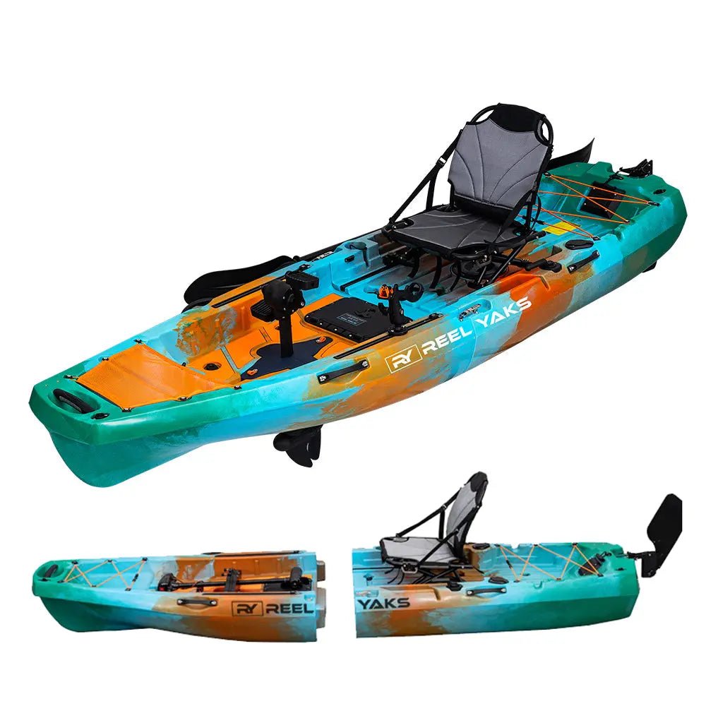 Radar 10ft Propeller Drive Modular Fishing Kayak, Fishing Kayak, ReelYaks, Sunrise in 1 - 2 weeks at Festive Water Paddlesports