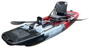 Raider 9.5ft Propeller Drive Modular Fishing Kayak, Fishing Kayak, ReelYaks, Red White Black in 1 - 2 weeks at Festive Water Paddlesports