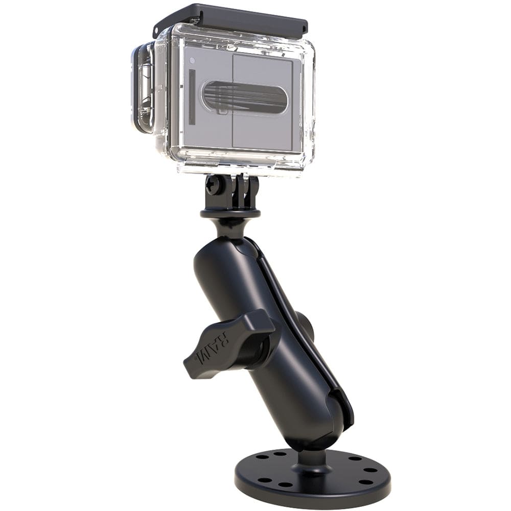 RAM Mount 1" Ball Mount w/Custom GoPro Hero Adapter [RAM - B - 138 - GOP1U], Camera Mounts, RAM Mounting Systems, , , at Festive Water Paddlesports