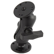 RAM Mount 1.5" Ball Mount w/Short Double Socket Arm & 2/2.5" Round Bases [RAM - 101U - B], Surface Mount, RAM Mounting Systems, , , at Festive Water Paddlesports