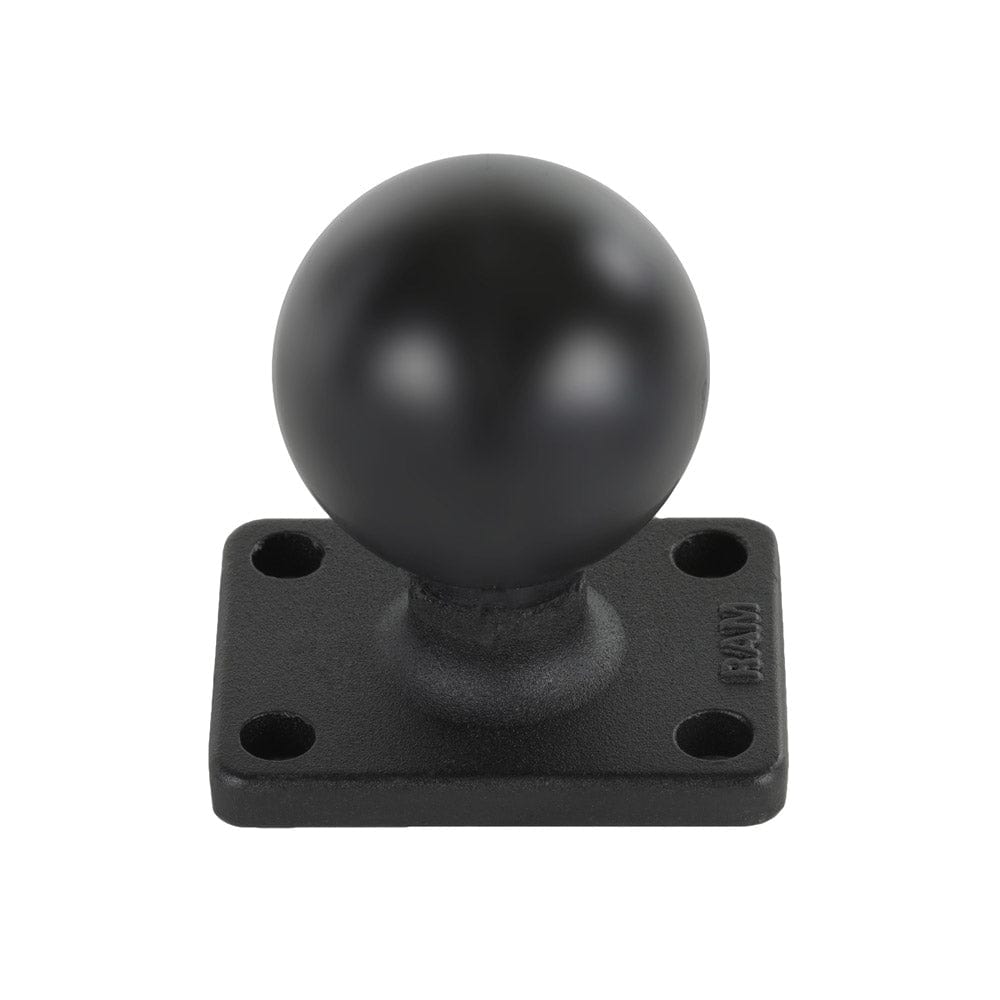 RAM Mount 1.5" x 2" Rectangle Base w/1.5" Ball [RAM - 202U - 152], C Size, RAM Mounting Systems, , , at Festive Water Paddlesports