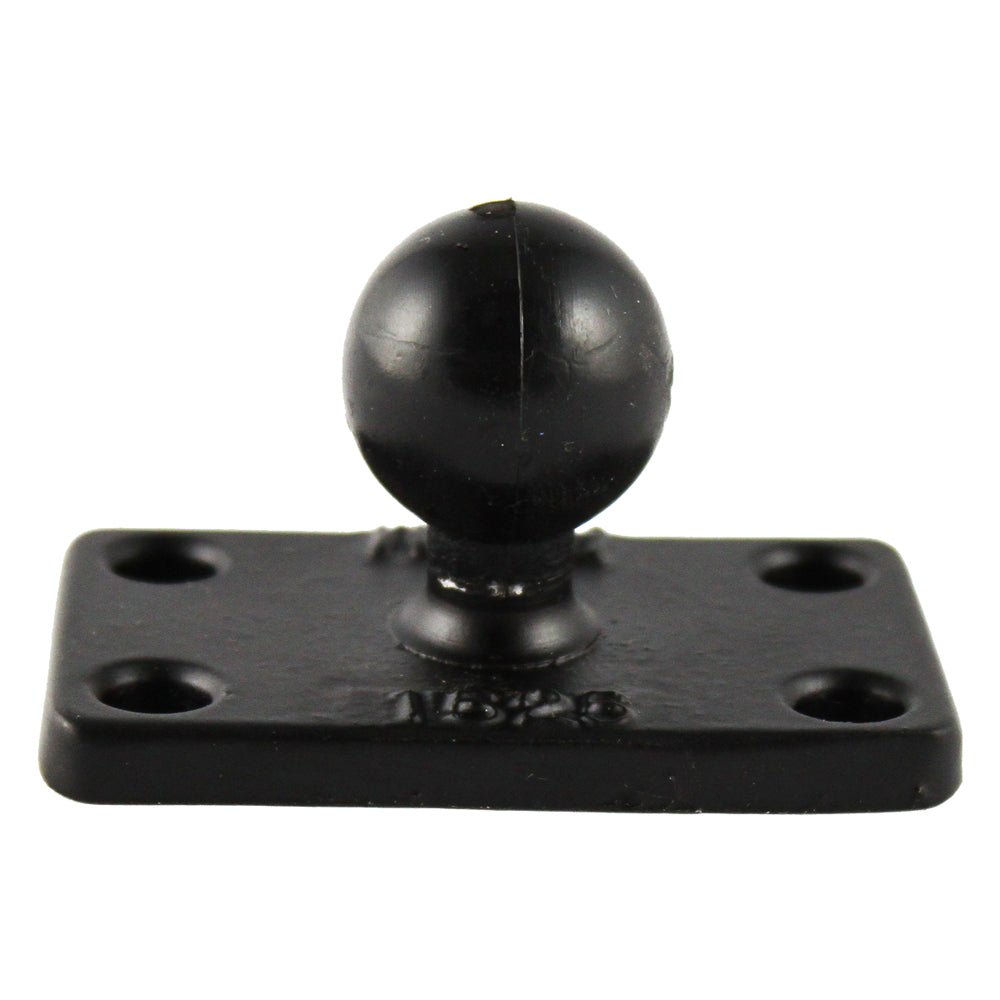 RAM Mount 1.5" x 2.5" Rectangle Base w/1" Ball [RAM - B - 202U - 1525], B Size, RAM Mounting Systems, at Festive Water Paddlesports