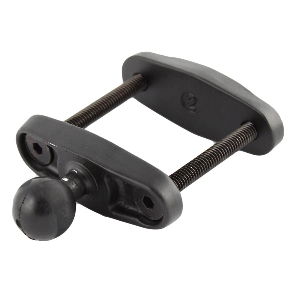 RAM Mount 2" Max Width Square Rail Base w/1" Ball [RAM - B - 247U - 2], B Size, RAM Mounting Systems, , , at Festive Water Paddlesports