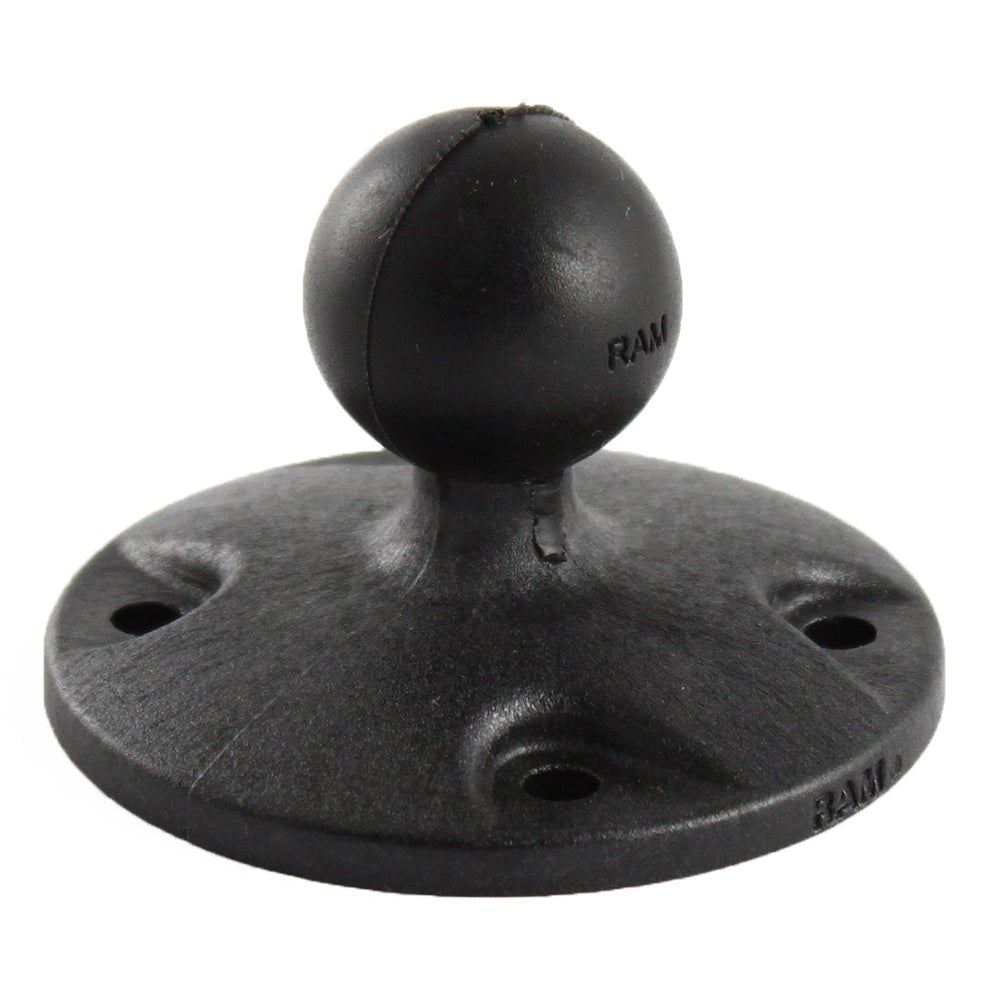 RAM Mount 2.5" Composite Round Base w/1" Ball [RAP - B - 202U], B Size, RAM Mounting Systems, at Festive Water Paddlesports
