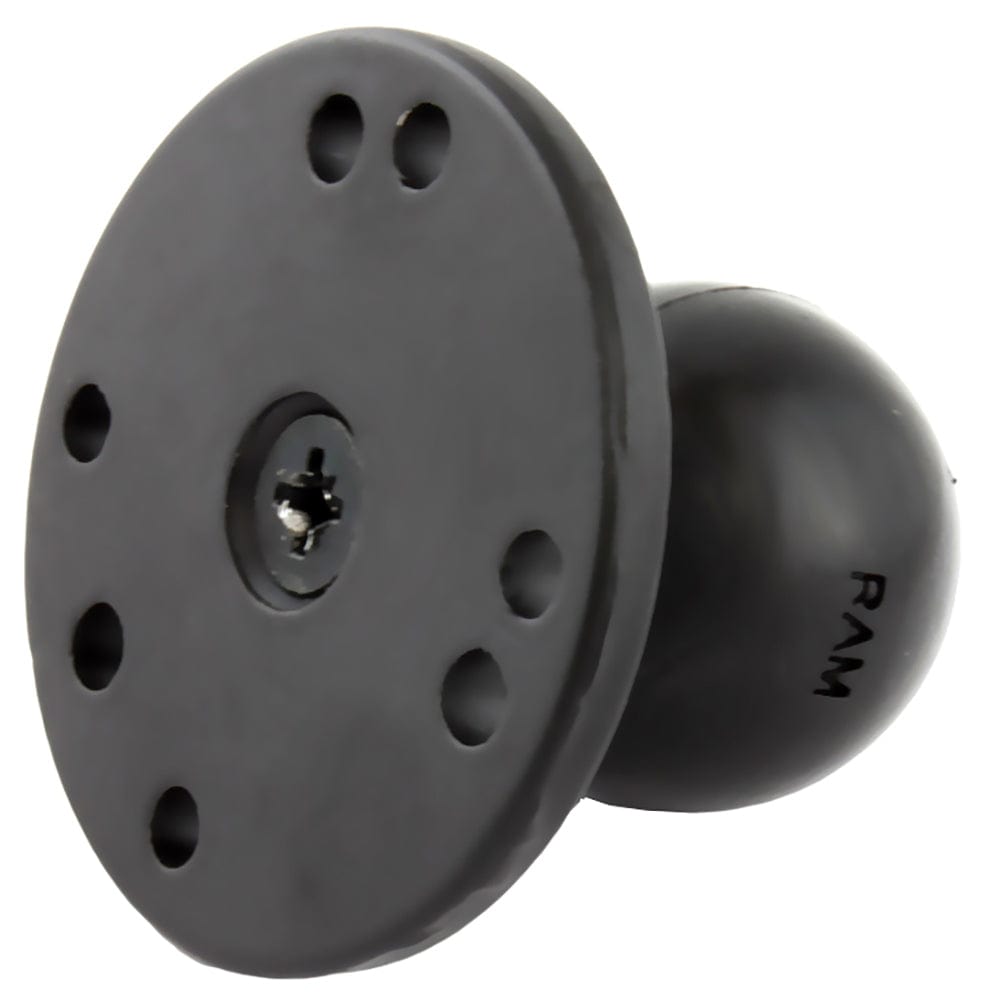 RAM Mount 2.5" Round Base w/0.31 - 18 Female Thread & 1.5" Ball - AMPs Pattern [RAM - 202U - MT1], C Size, RAM Mounting Systems, , , at Festive Water Paddlesports
