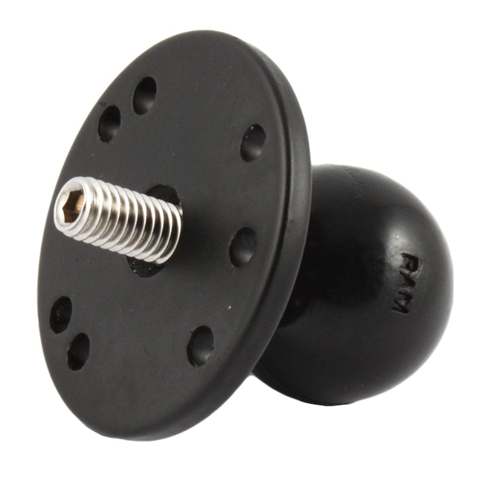 RAM Mount 2.5" Round Base w/1.5" Ball & 3/8" - 16 Threaded Male Post f/Cameras [RAM - 202CU], C Size, RAM Mounting Systems, , , at Festive Water Paddlesports