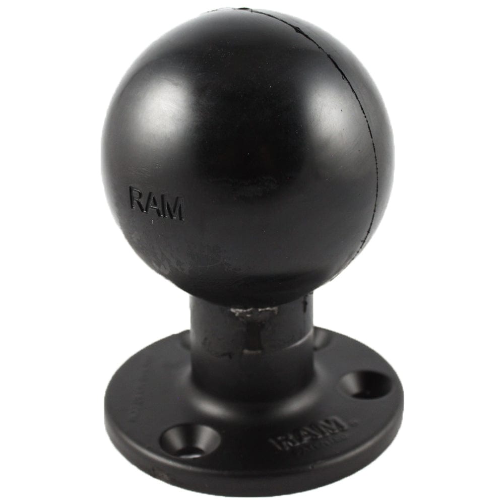 RAM Mount 3.68" Round Base w/3 - 3/8" E Size Ball [RAM - E - 202U], E Size, RAM Mounting Systems, , , at Festive Water Paddlesports