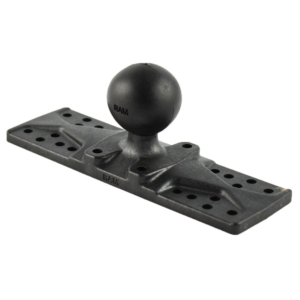RAM Mount 6.25" x 2" Composite Base Plate w/1.5" Ball [RAP - 111BU], C Size, RAM Mounting Systems, at Festive Water Paddlesports