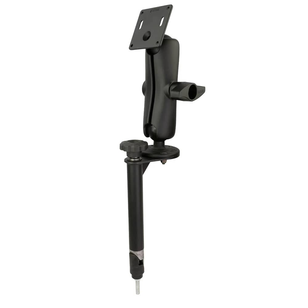 RAM Mount 8" Upper Flange Pole with D Size 75x75mm VESA Mount [RAM - VP - TTMF8 - D - 101 - 2461U], Vehicle Mounts, RAM Mounting Systems, , , at Festive Water Paddlesports
