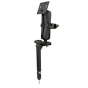 RAM Mount 8" Upper Flange Pole with D Size 75x75mm VESA Mount [RAM - VP - TTMF8 - D - 101 - 2461U], Vehicle Mounts, RAM Mounting Systems, , , at Festive Water Paddlesports