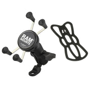 RAM Mount 9mm Angled Base Motorcycle Mount w/Short Double Socket Arm Universal X - Grip Cell/iPhone Cradle [RAM - B - 272 - A - UN7], Cell Phone Mounts, RAM Mounting Systems, , , at Festive Water Paddlesports