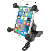 RAM Mount 9mm Angled Base Motorcycle Mount w/Short Double Socket Arm Universal X - Grip Cell/iPhone Cradle [RAM - B - 272 - A - UN7], Cell Phone Mounts, RAM Mounting Systems, , , at Festive Water Paddlesports