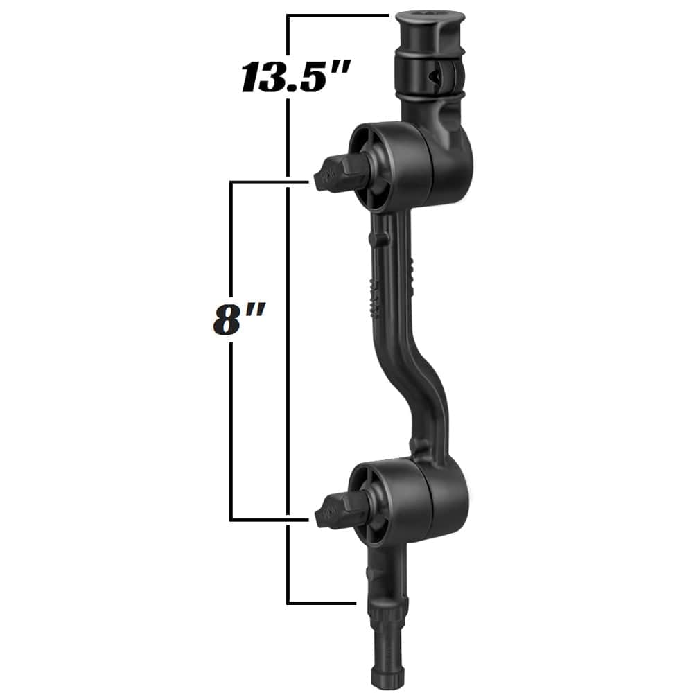 RAM Mount Adjustable Adapt - a - Post 13.5" Extension Arm [RAP - 114 - APB2U], Fishing Rod Holders, RAM Mounting Systems, , , at Festive Water Paddlesports