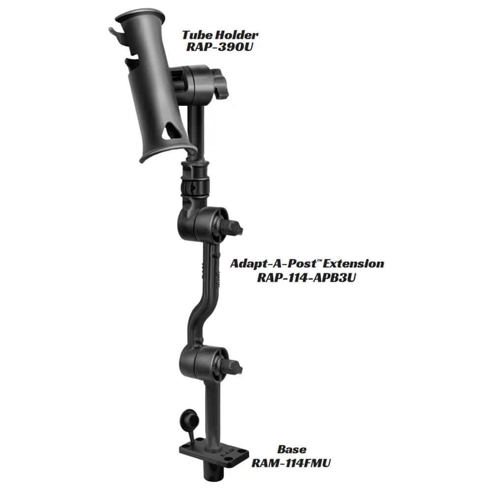 RAM Mount Adjustable Adapt - a - Post 16" Extension Arm [RAP - 114 - APB3U], Fishing Rod Holders, RAM Mounting Systems, , , at Festive Water Paddlesports