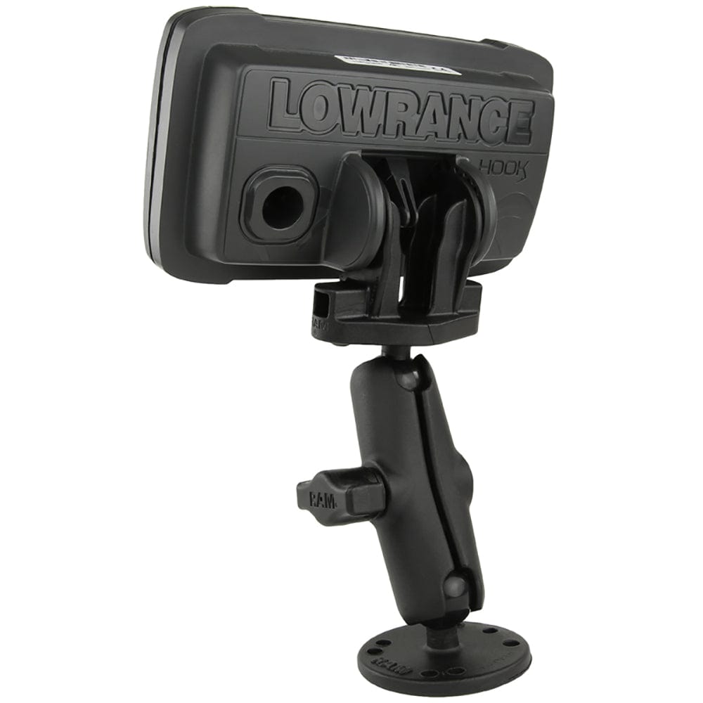 RAM Mount B Size 1" Fishfinder Mount for the Lowrance Hook2 Series [RAM - B - 101 - LO12], Marine Electronics Mounts, RAM Mounting Systems, , , at Festive Water Paddlesports