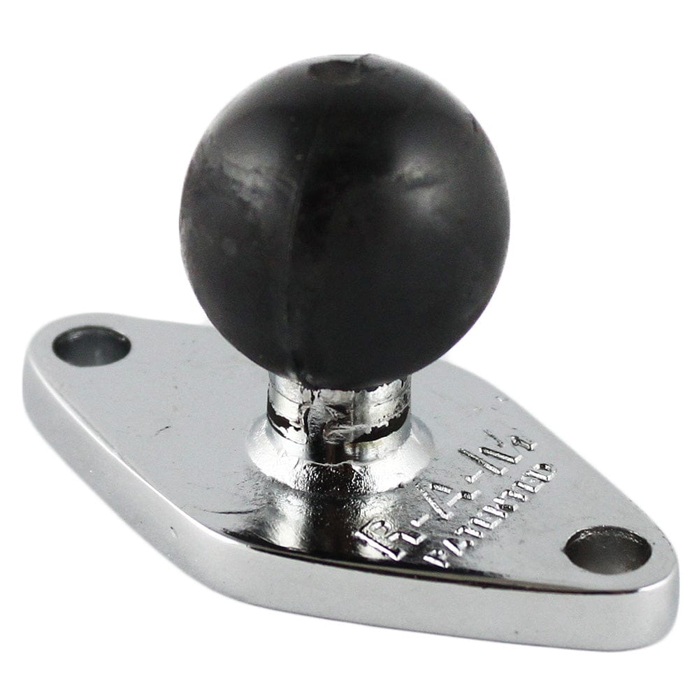 RAM Mount Chrome Diamond Base w/1" Ball [RAM - B - 238CHU], B Size, RAM Mounting Systems, , , at Festive Water Paddlesports
