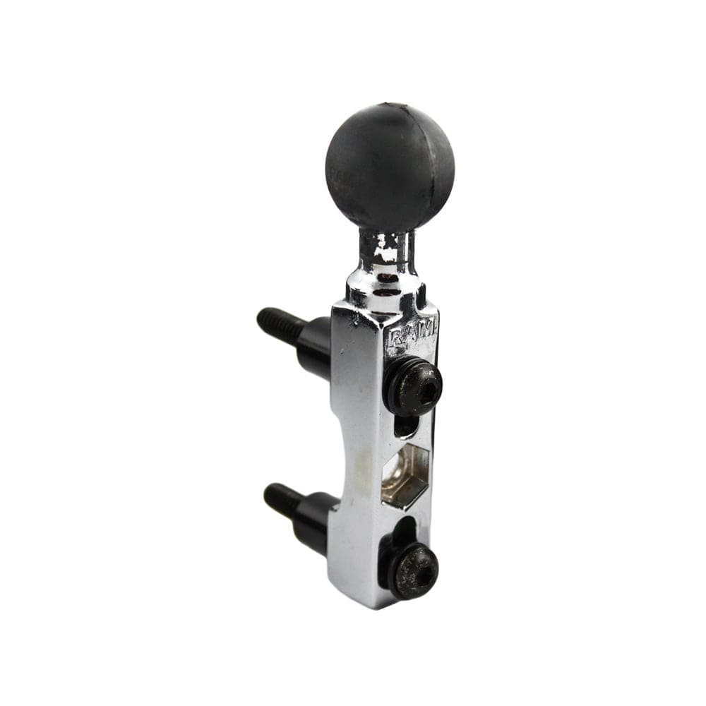 RAM Mount Chrome Motorcycle Brake/Clutch Reservoir Base w/1" Ball [RAM - B - 309 - 1CHU], B Size, RAM Mounting Systems, , , at Festive Water Paddlesports