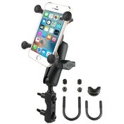 RAM Mount Combination Brake/Clutch Reservoir U - Bolt Mount w/Universal X - Grip Cell/iPhone Cradle [RAM - B - 174 - UN7U], Cell Phone Mounts, RAM Mounting Systems, , , at Festive Water Paddlesports